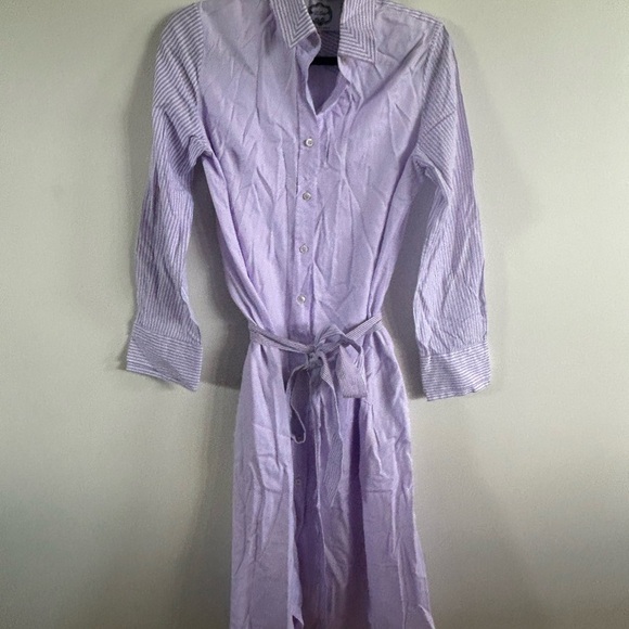 Elegant Lavender Maxi Dress with Waist Tie medium - Picture 1 of 10